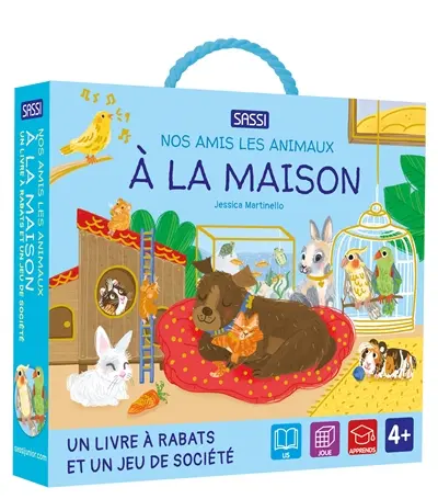 A la maison : un livre à rabats et un jeu de société : 4+