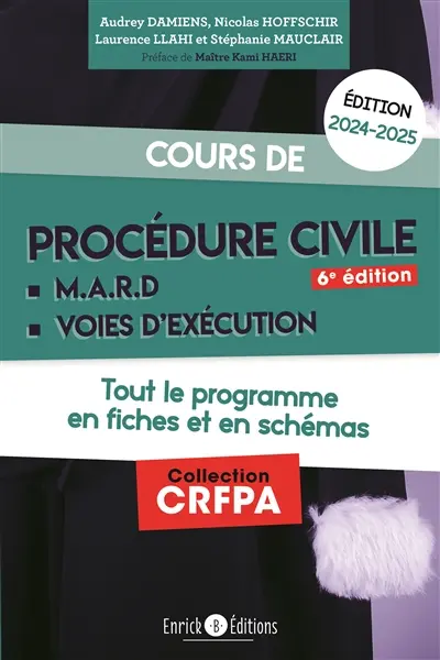 Cours de procédure civile 2024-2025 : MARD, voies d'exécution : tout le programme en fiches et en schémas
