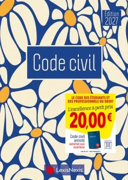 Code civil 2027 : jaquette marguerites