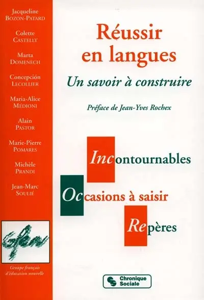 Réussir en langues : un savoir à construire