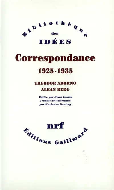 Correspondance 1925-1935