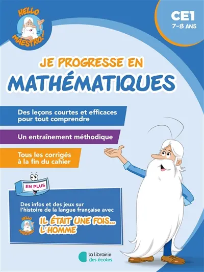 Je progresse en mathématiques, CE1, 7-8 ans