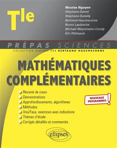 Mathématiques complémentaires terminale : nouveaux programmes