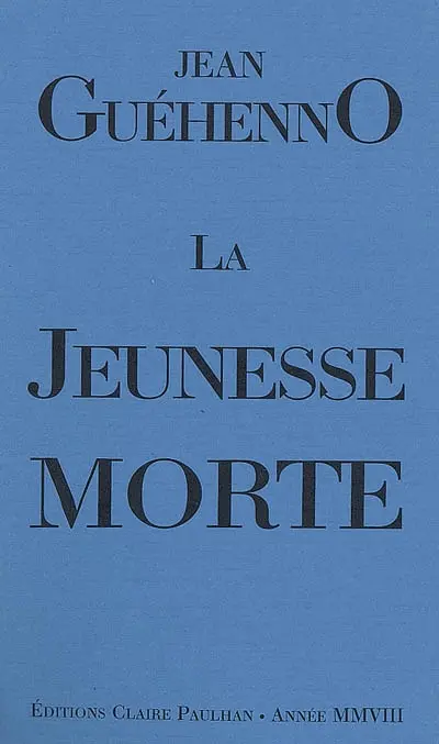 La jeunesse morte
