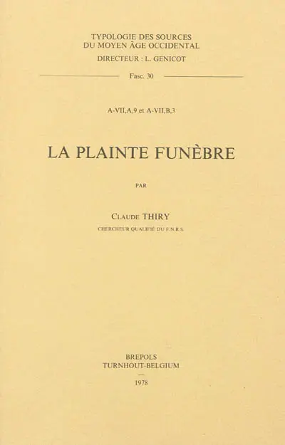 La plainte funèbre