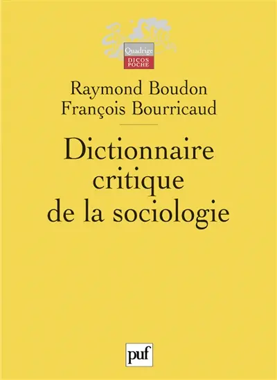 Dictionnaire critique de la sociologie