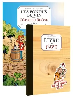 Les fondus du vin des Côtes du Rhône + livre de cave offert