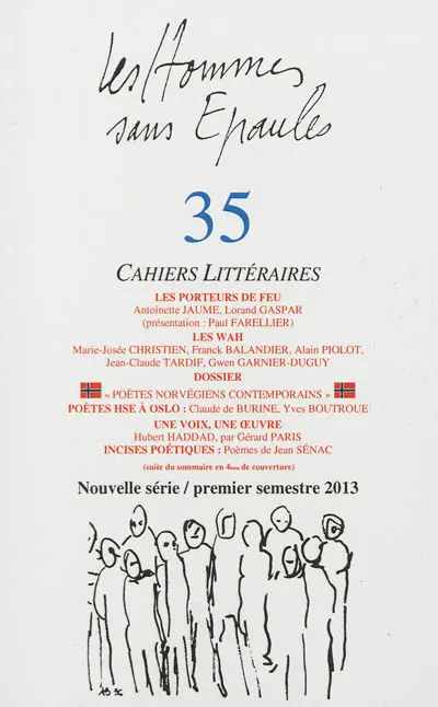 Hommes sans épaules (Les), n° 35. Poètes norvégiens contemporains