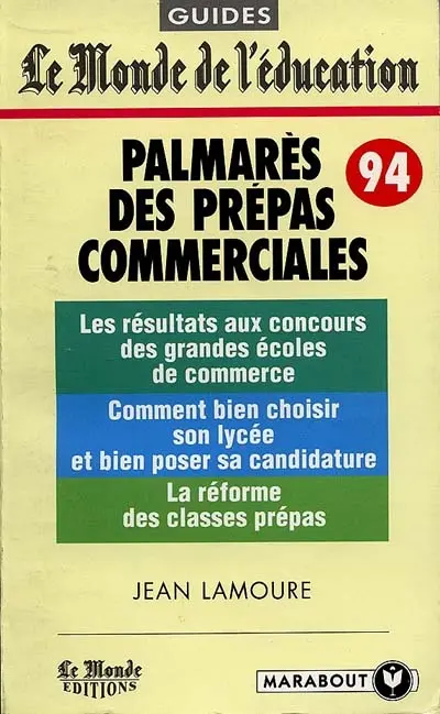 Le palmarès des prépas commerciales