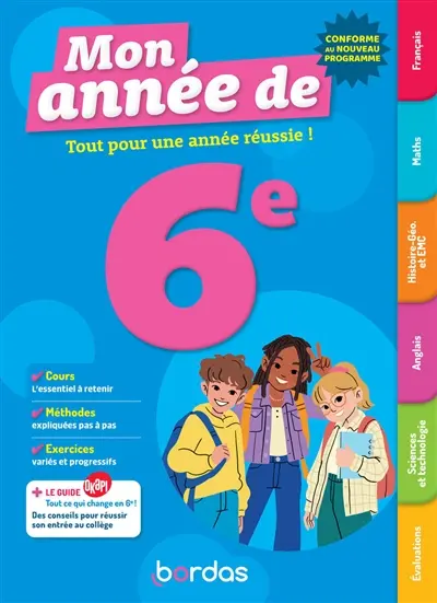 Mon année de 6e : tout pour une année réussie !