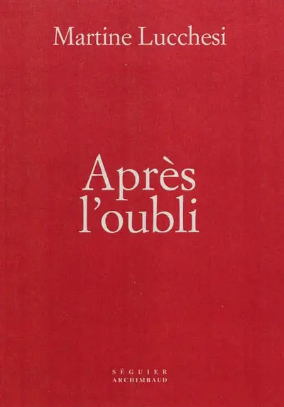 Après l'oubli