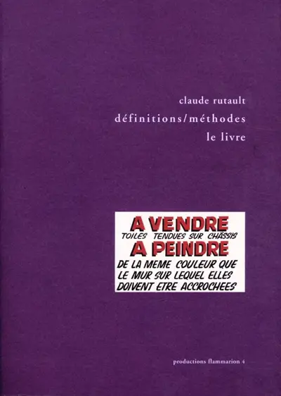 Définitions-méthodes, le livre : 1973-2000