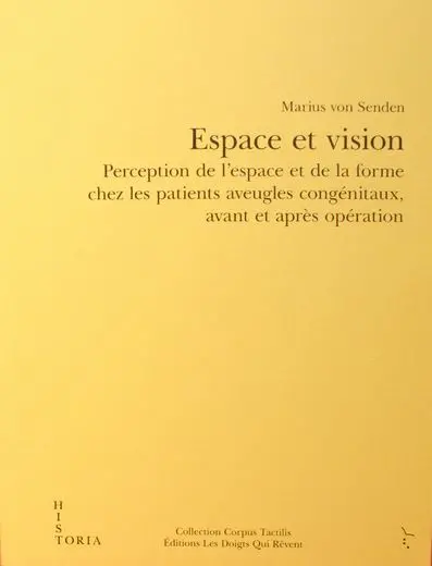 Espace et vision : perception de l'espace et de la forme chez les patients aveugles congénitaux, avant et après opération