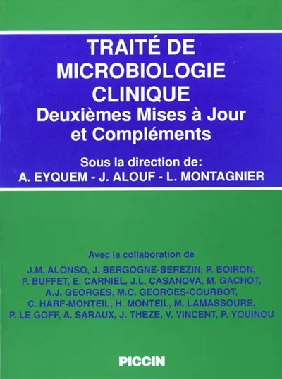 Traité de microbiologie clinique : deuxièmes mises à jour et compléments