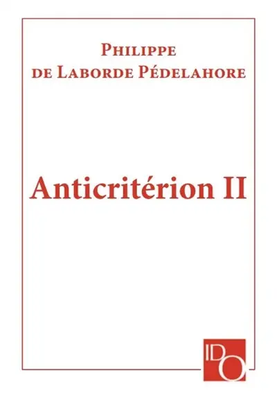 Anticritérion II