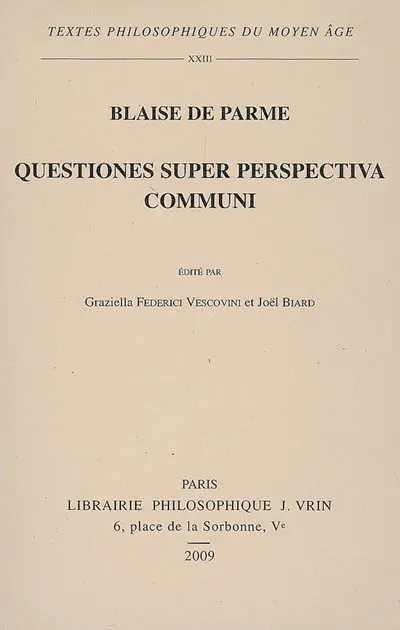 Questiones super perspectiva communi