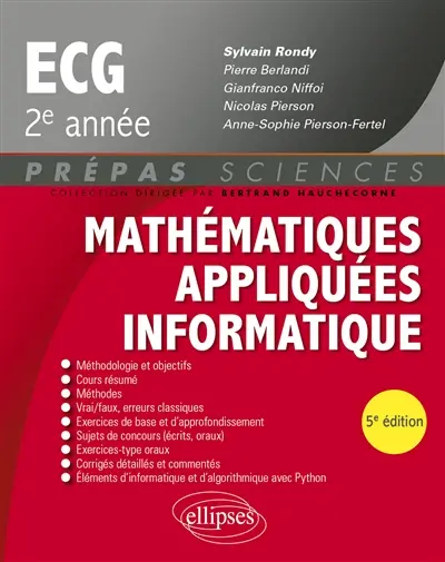 Mathématiques appliquées informatique ECG 2e année