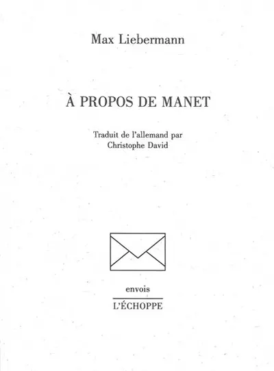 A propos de Manet