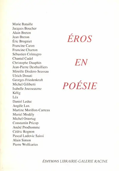 Eros en poésie