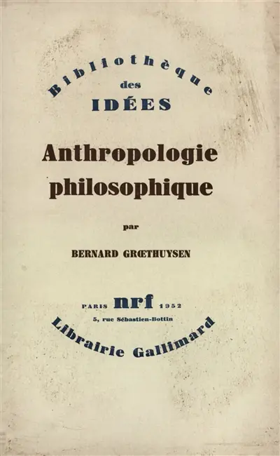 Anthropologie philosophique