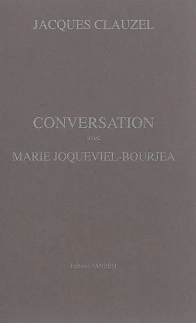 Conversation avec Marie Joqueviel-Bourjea