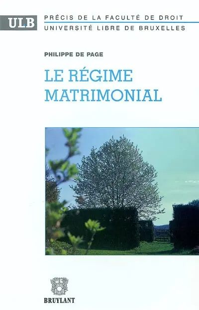 Le régime matrimonial