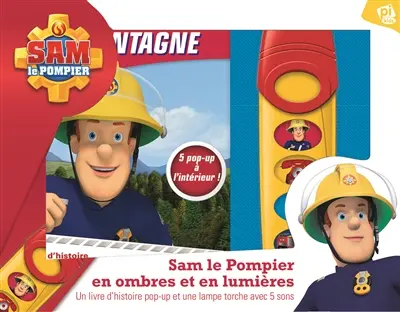 Sam le pompier en ombres et en lumières : un livre d'histoire pop-up et une lampe torche avec 5 sons