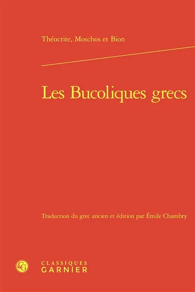 Les bucoliques grecs