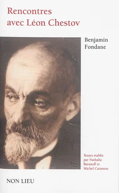 Rencontres avec Léon Chestov