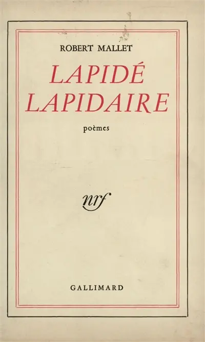 Lapidé Lapidaire