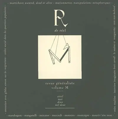 R de réel, n° 13. M