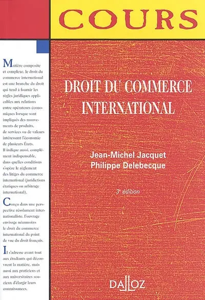 Droit du commerce international