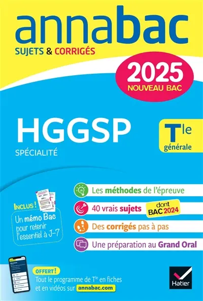 HGGSP spécialité, terminale générale : nouveau bac 2025