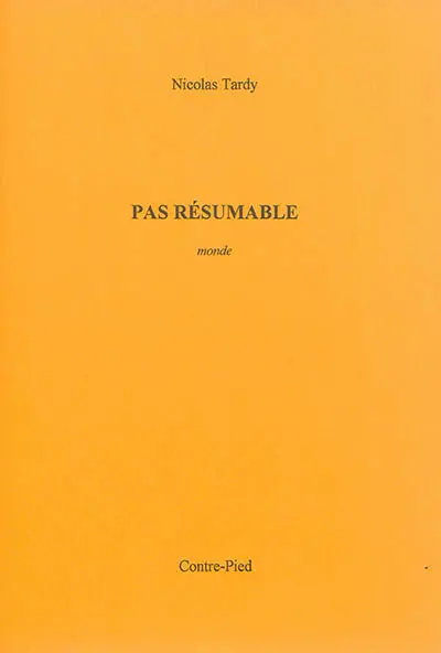 Pas résumable : monde