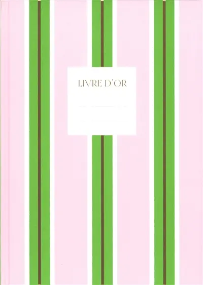 Livre d'or : rose vert