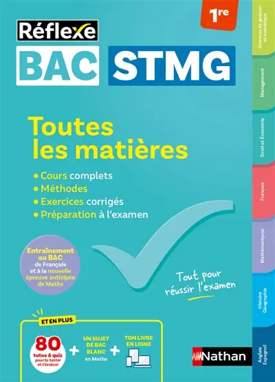 Bac STMG, 1re : toutes les matières