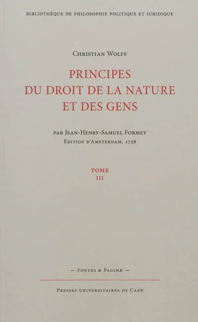 Principes du droit et de la nature et des gens. Vol. 3