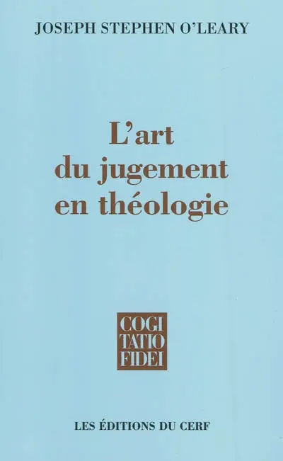 L'art du jugement en théologie