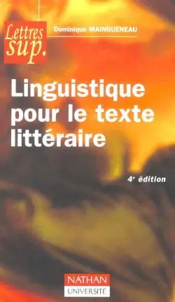 Linguistique pour le texte littéraire