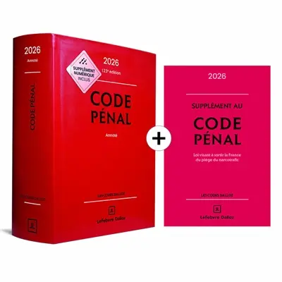 Code pénal 2026, annoté
