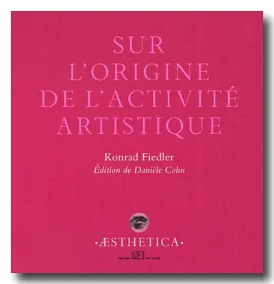 Sur l'origine de l'activité artistique