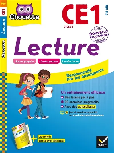 Lecture CE1, cycle 2, 7-8 ans : nouveau programme