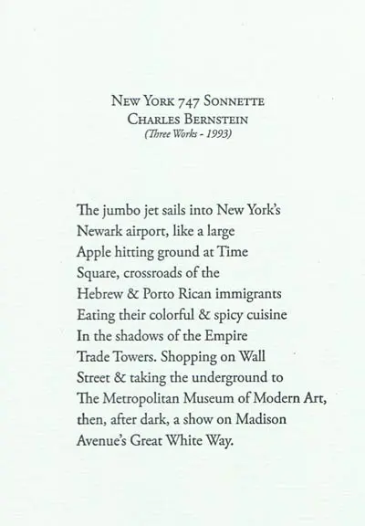 New York 747 sonnette