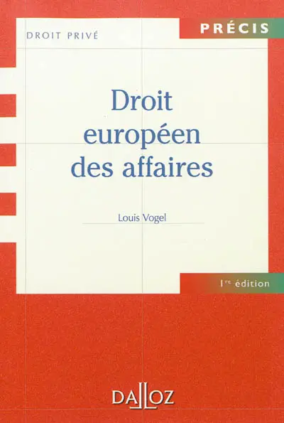 Droit européen des affaires