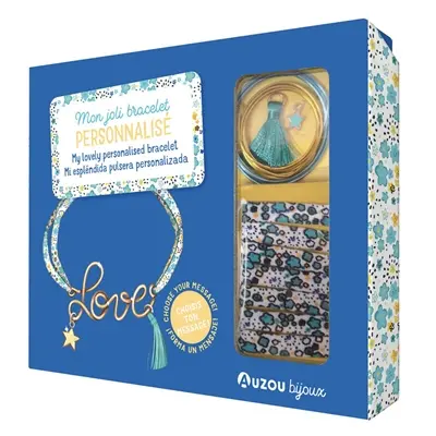 Mon joli bracelet personnalisé. My lovely personalised bracelet. Mi espléndida pulsera personalizada