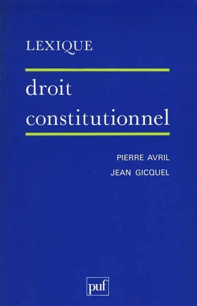 Droit constitutionnel : lexique