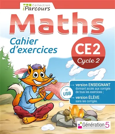 Cahier numérique iParcours Maths CE2 (Clé USB) 2018