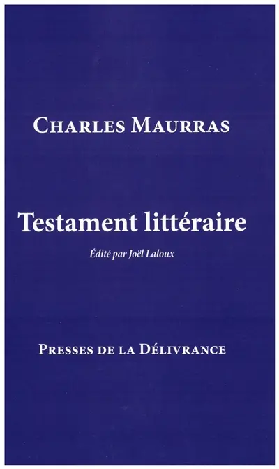 Testament littéraire