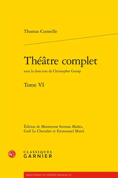 Théâtre complet. Vol. 6