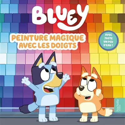 Bluey : peinture magique avec les doigts